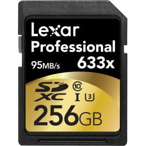 256GB, Pack of 2 Lexar Professional 633x SDHC UHS-I Card 256GB, Pack of 2 Lexar Professional 633x SDHC UHS-I Card